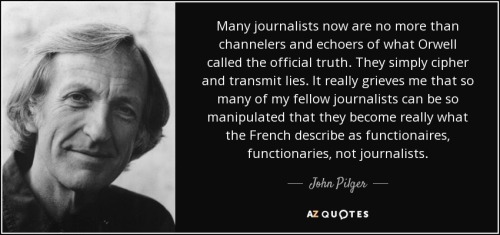 John Pilger, Daily Mirror, Rupert, Murdoch, Robert Maxwell, Mirrorscope, Journalism, tributes